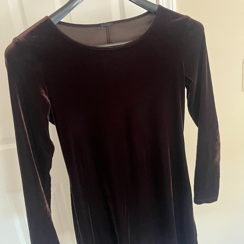 Vintage Mini velvet dress long sleeve